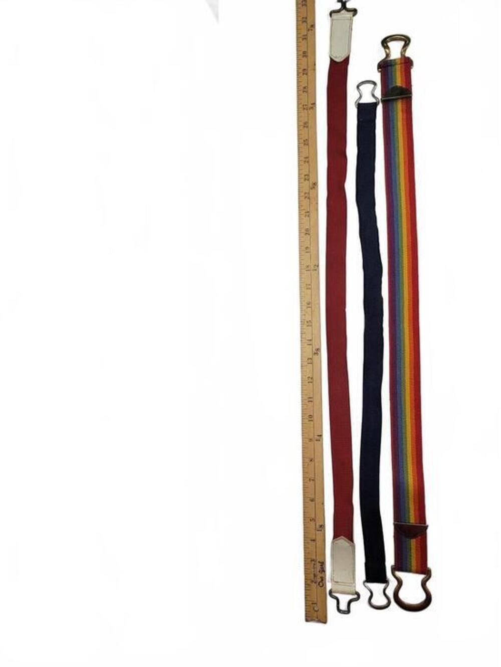 Vintage Rainbow Stretch Belt Lot - Picture 6 of 6